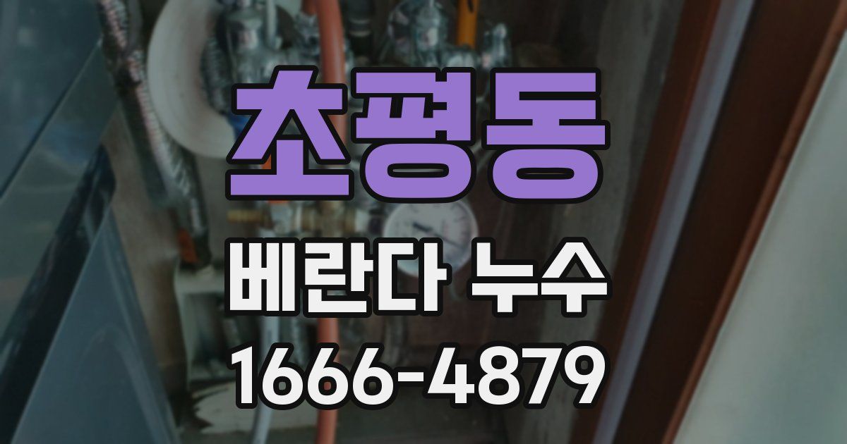 초평동 베란다 누수