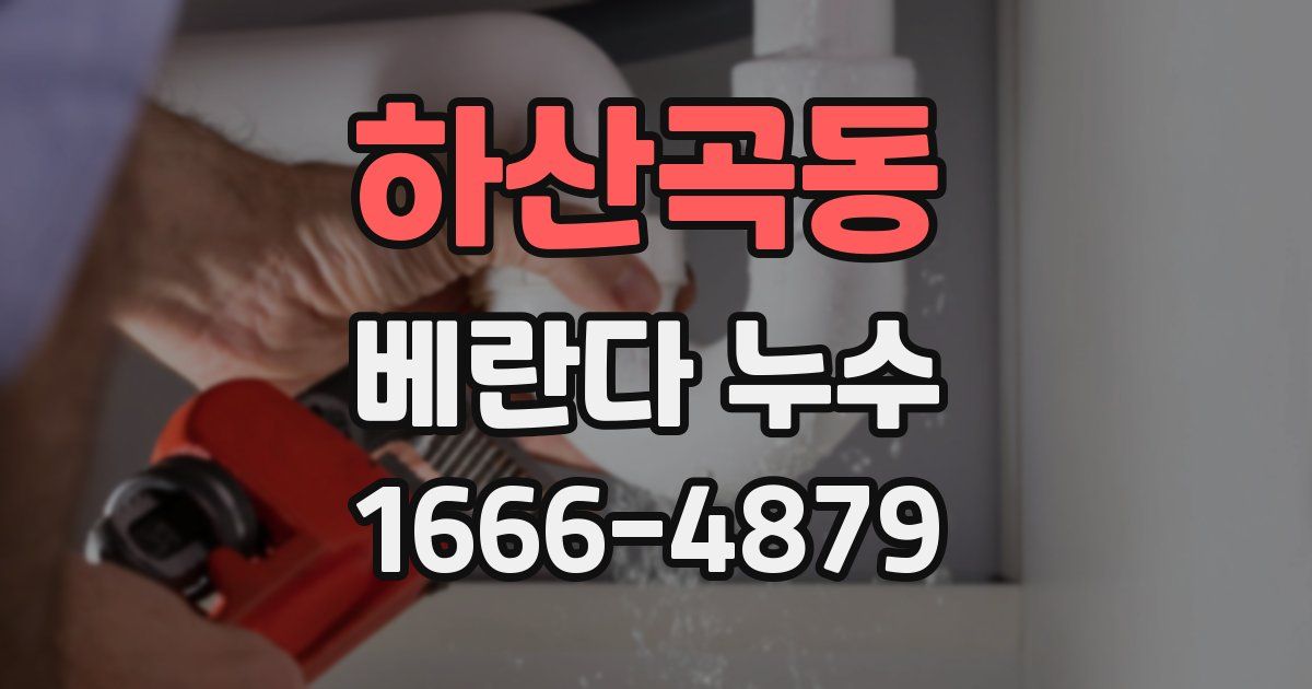 하산곡동 베란다 누수