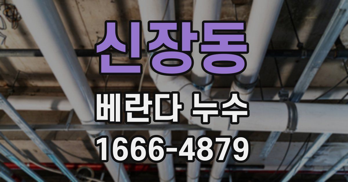 신장동 베란다 누수
