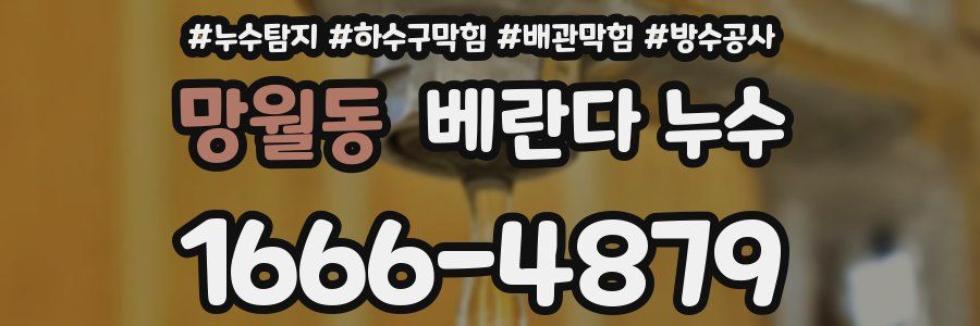 망월동 베란다 누수