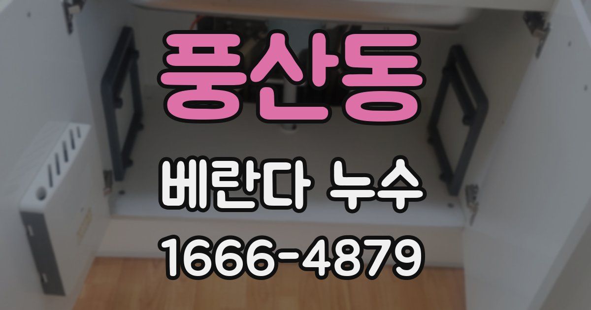 풍산동 베란다 누수