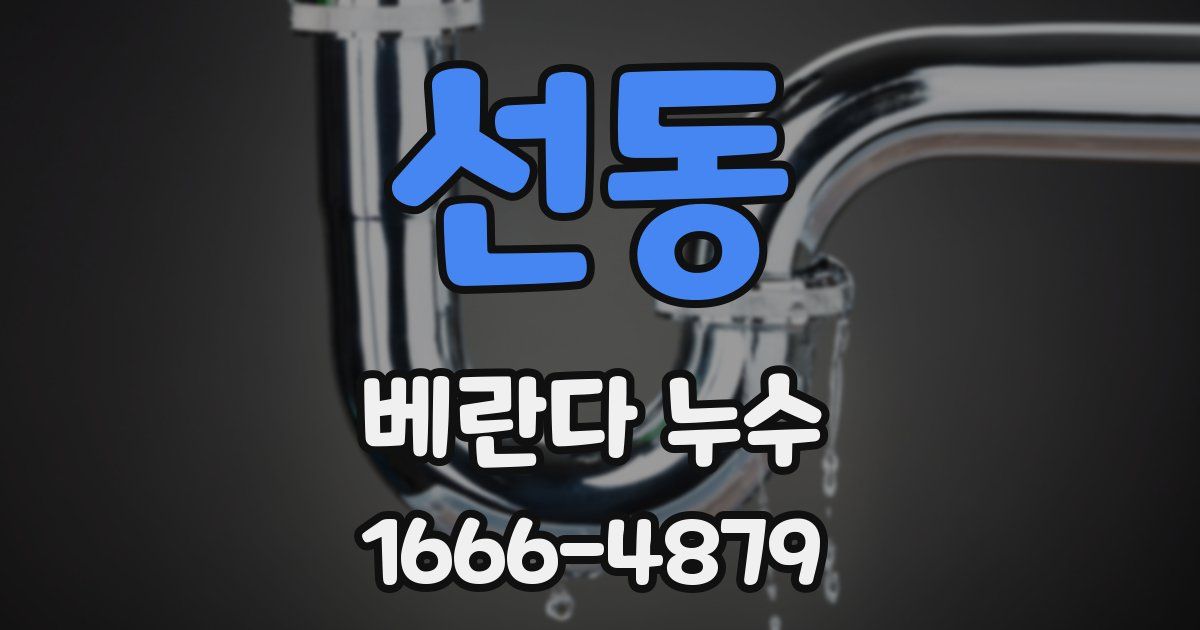 선동 베란다 누수