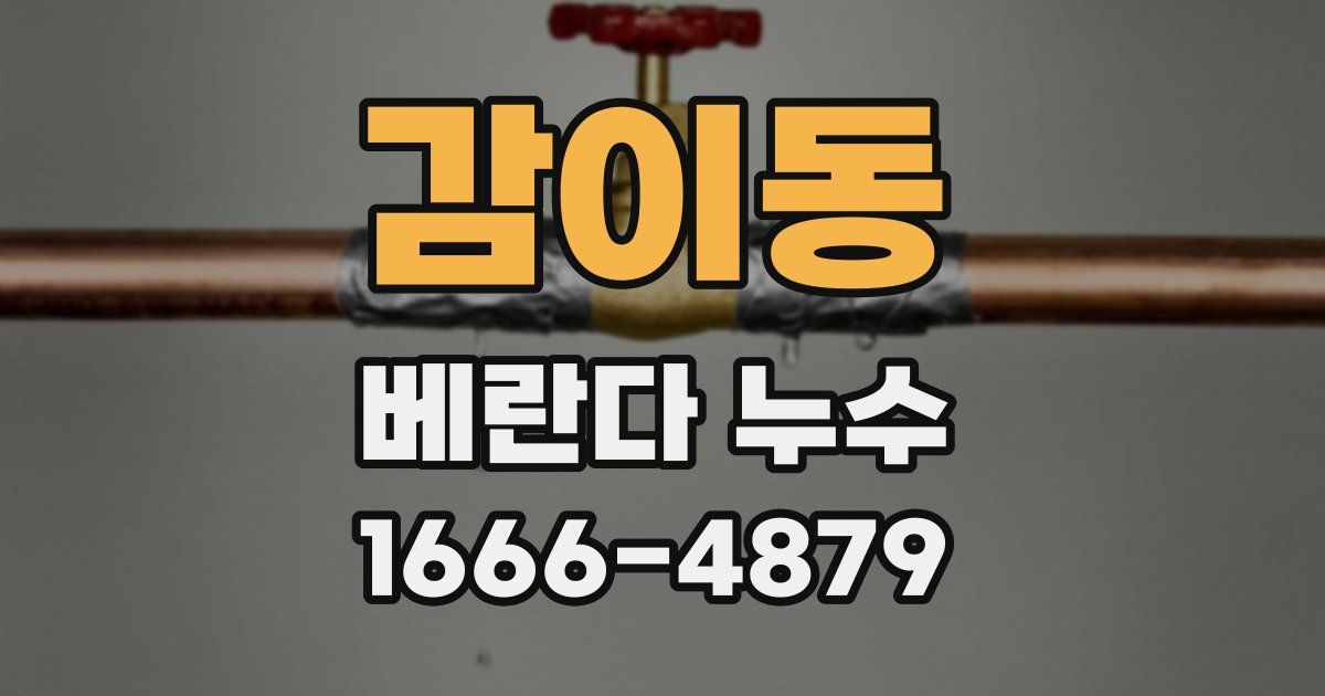 감이동 베란다 누수