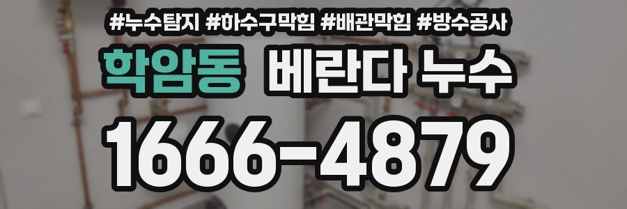 학암동 베란다 누수