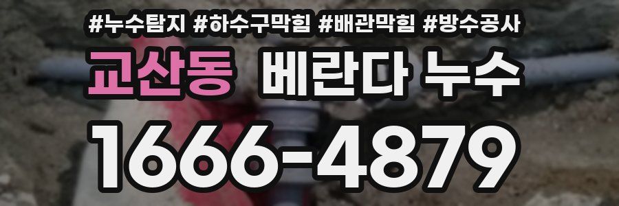 교산동 베란다 누수