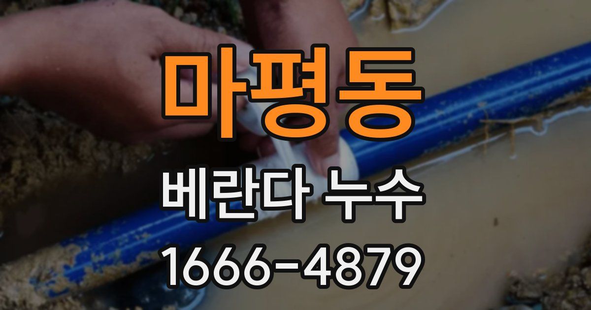 마평동 베란다 누수