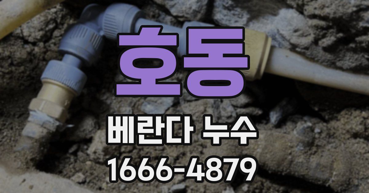 호동 베란다 누수