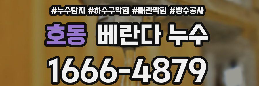 호동 베란다 누수