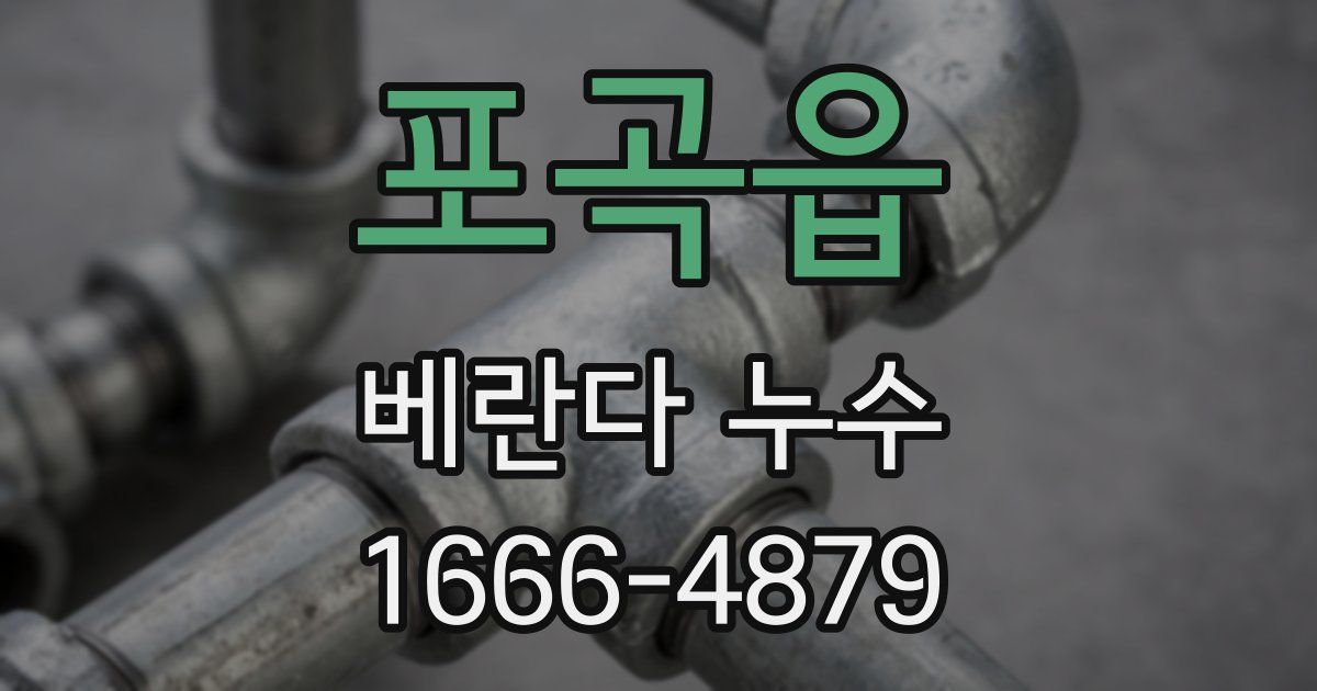 포곡읍 베란다 누수