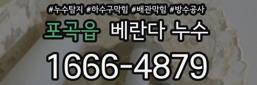 포곡읍 베란다 누수