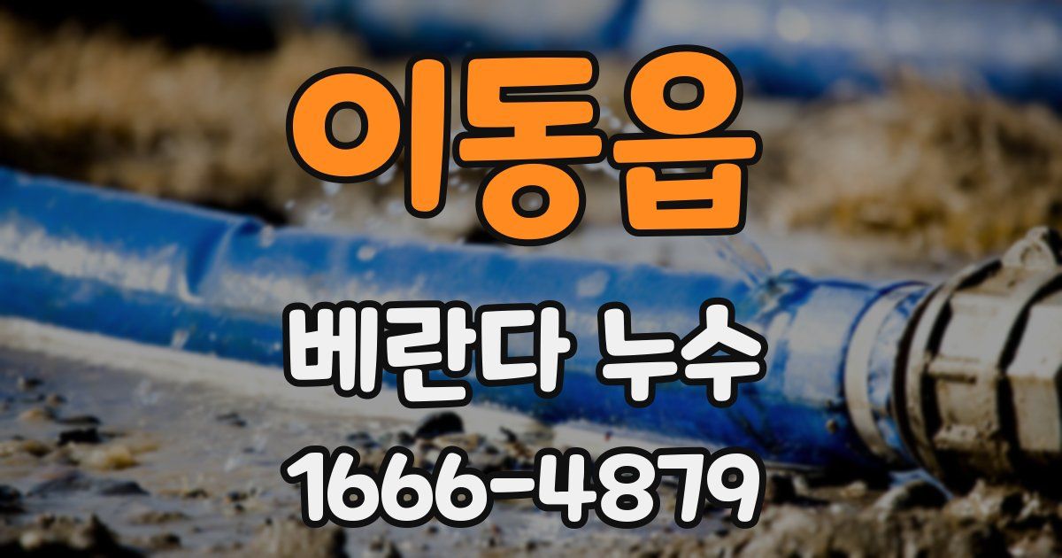 이동읍 베란다 누수