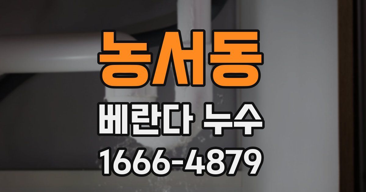 농서동 베란다 누수