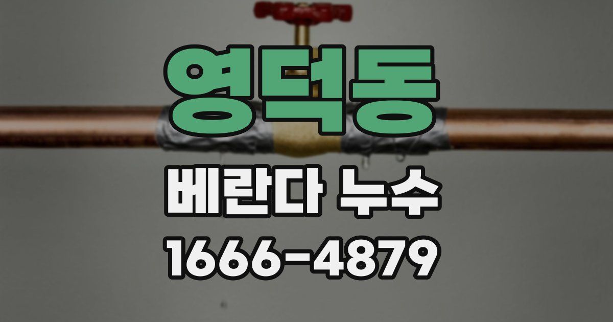 영덕동 베란다 누수