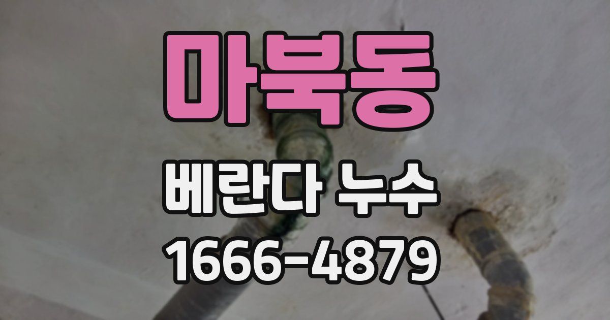 마북동 베란다 누수