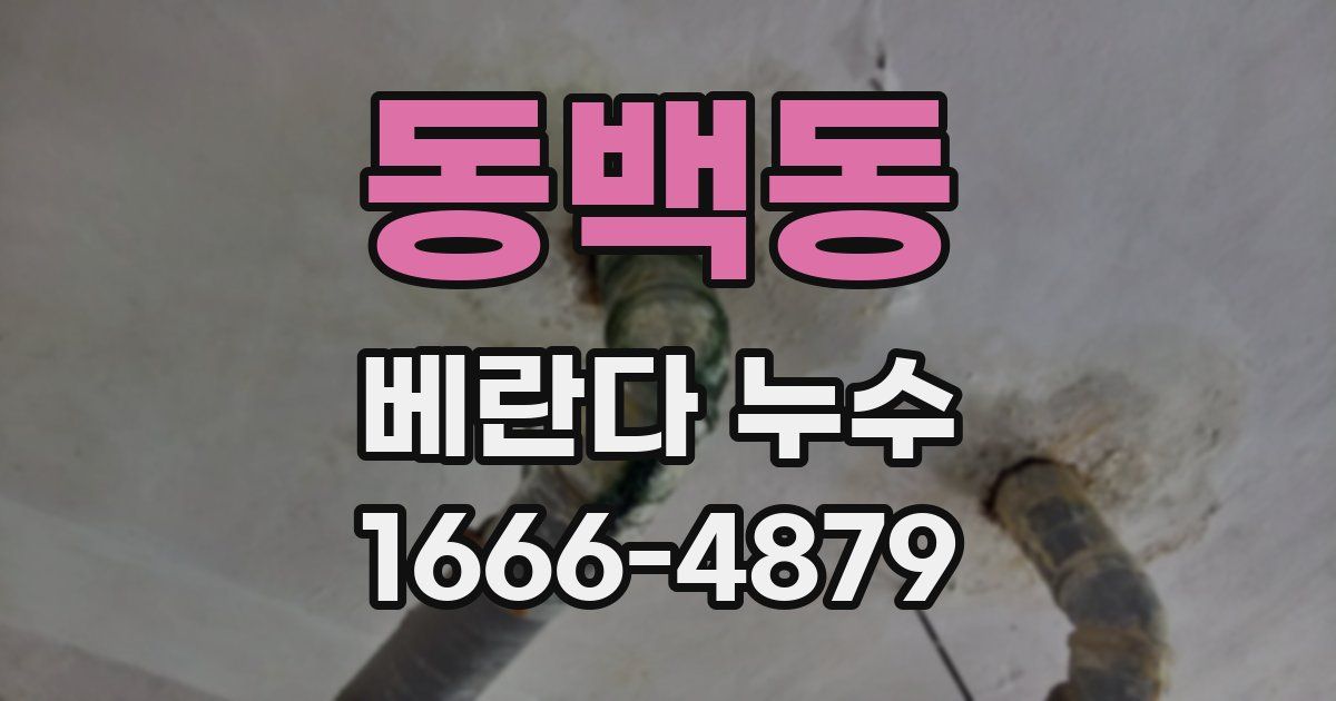동백동 베란다 누수