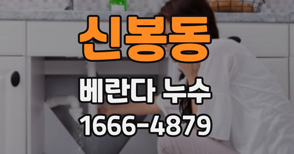 신봉동 베란다 누수