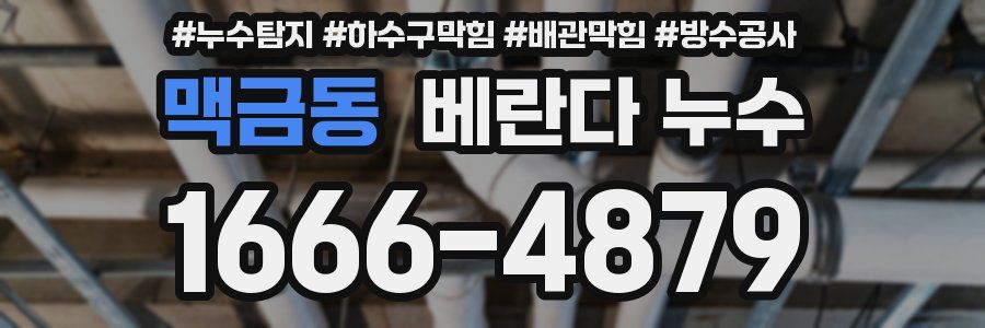맥금동 베란다 누수