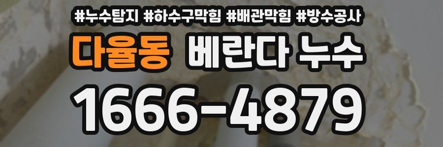 다율동 베란다 누수