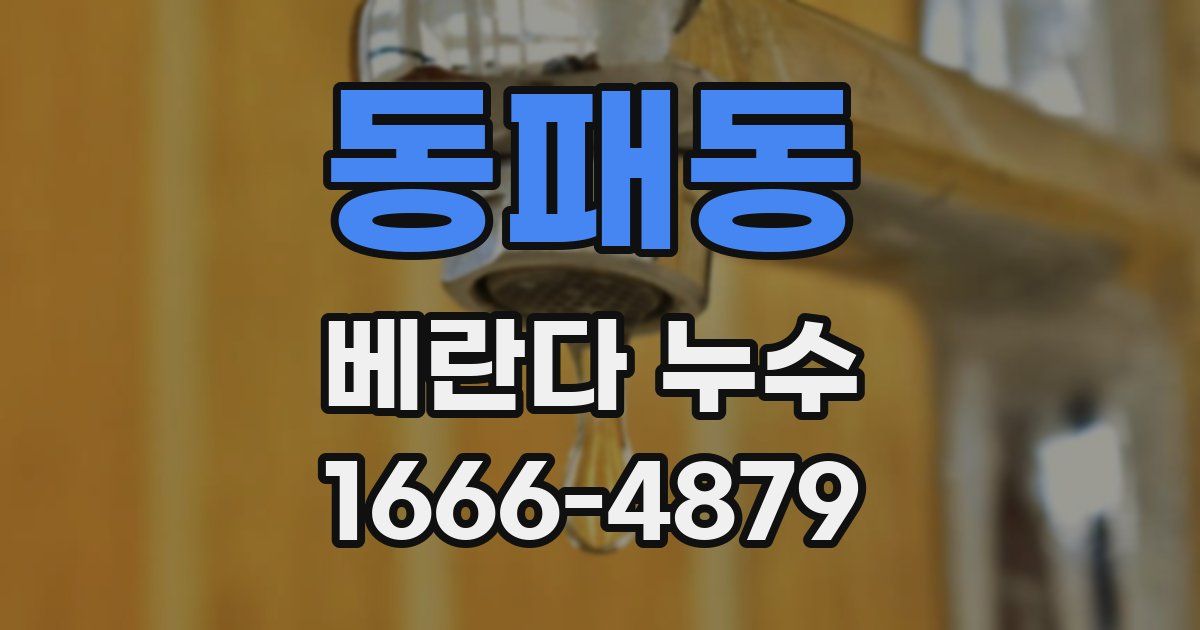 동패동 베란다 누수