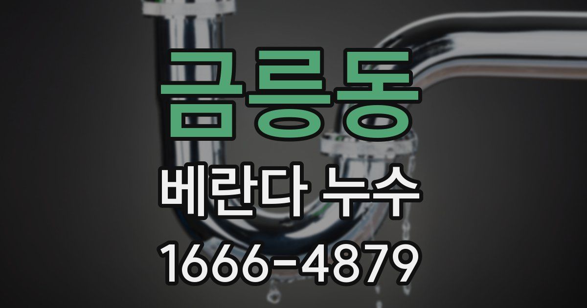 금릉동 베란다 누수