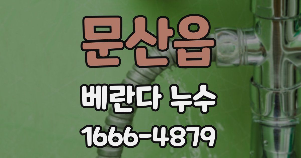 문산읍 베란다 누수