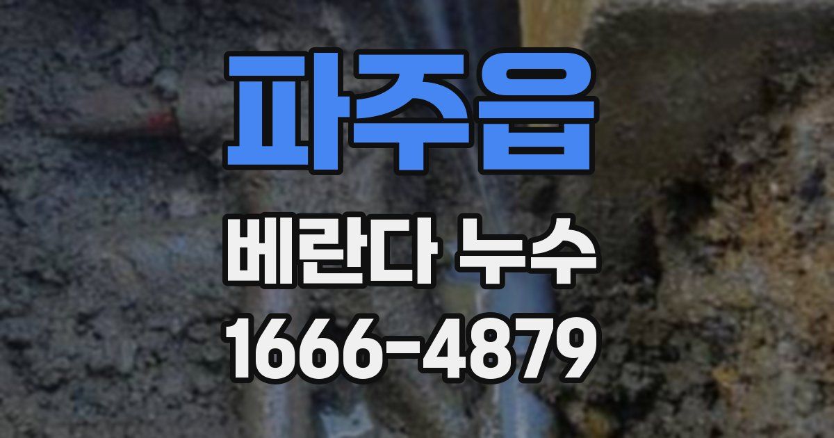 파주읍 베란다 누수