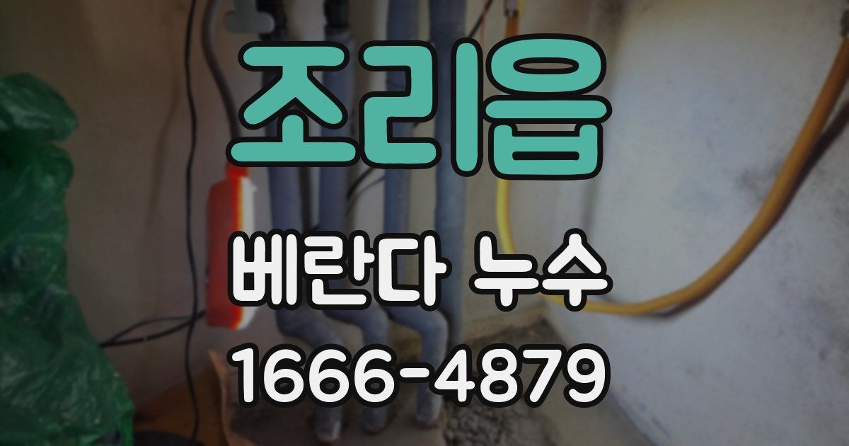 조리읍 베란다 누수