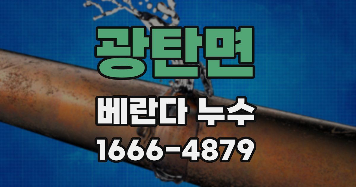 광탄면 베란다 누수