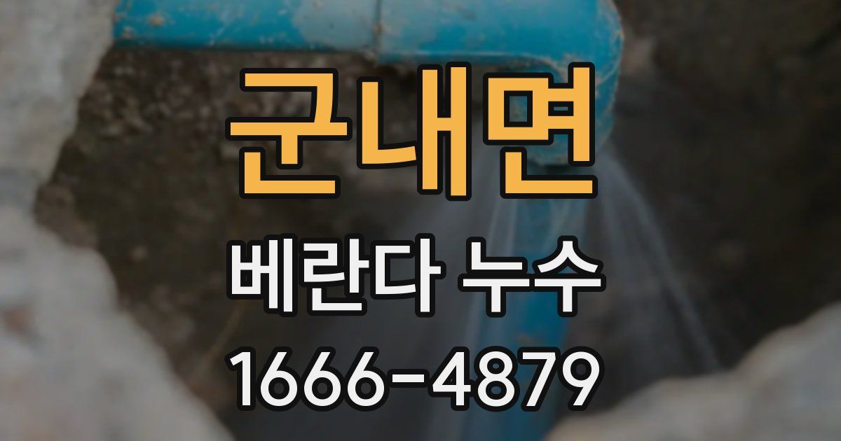 군내면 베란다 누수