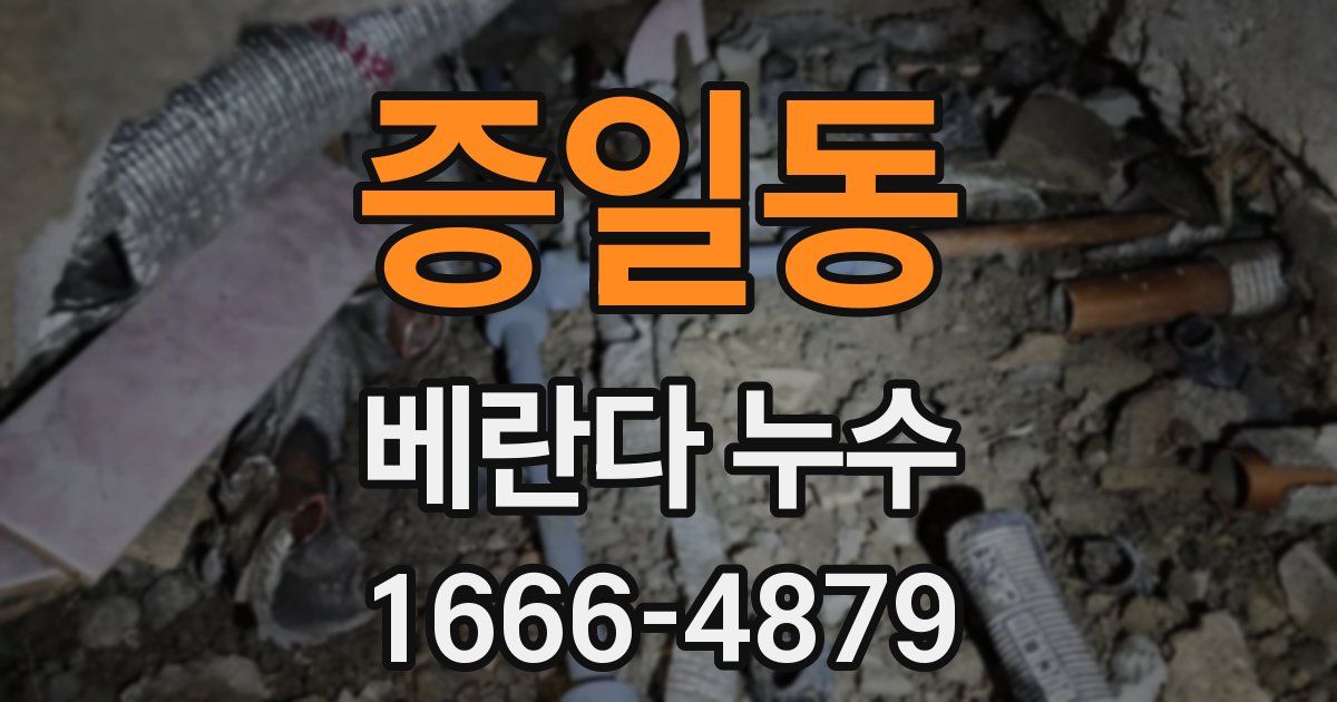 증일동 베란다 누수