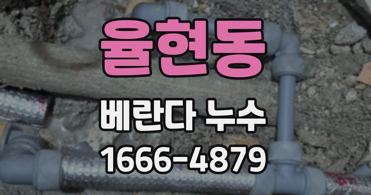 율현동 베란다 누수