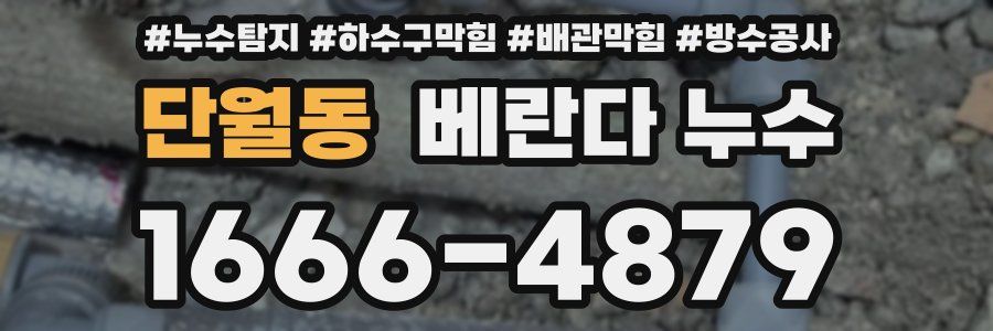 단월동 베란다 누수