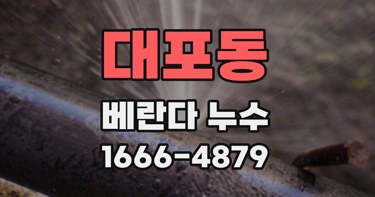 대포동 베란다 누수