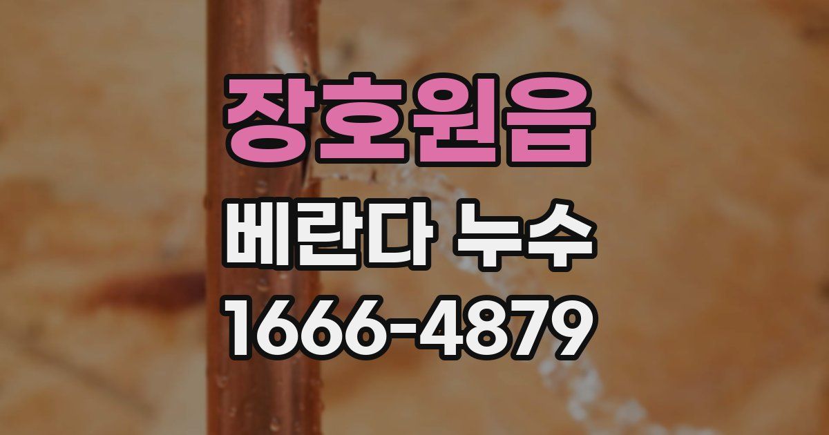 장호원읍 베란다 누수