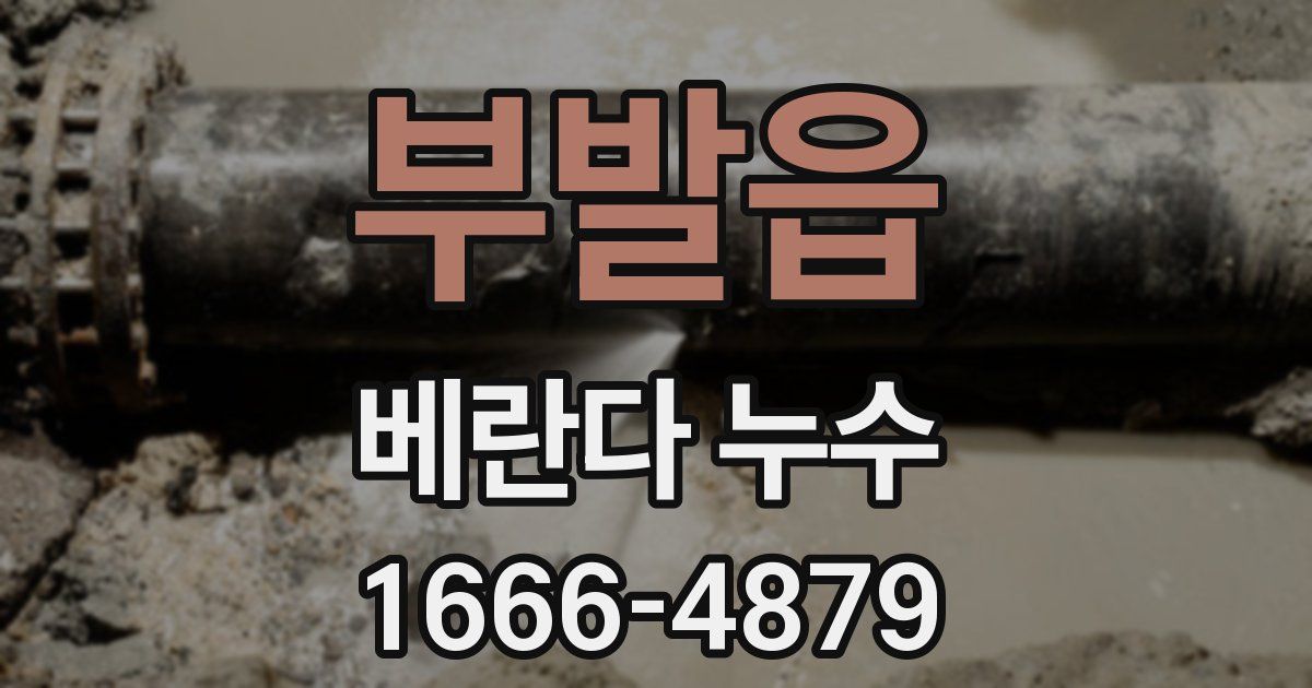 부발읍 베란다 누수