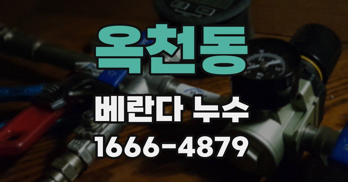 옥천동 베란다 누수