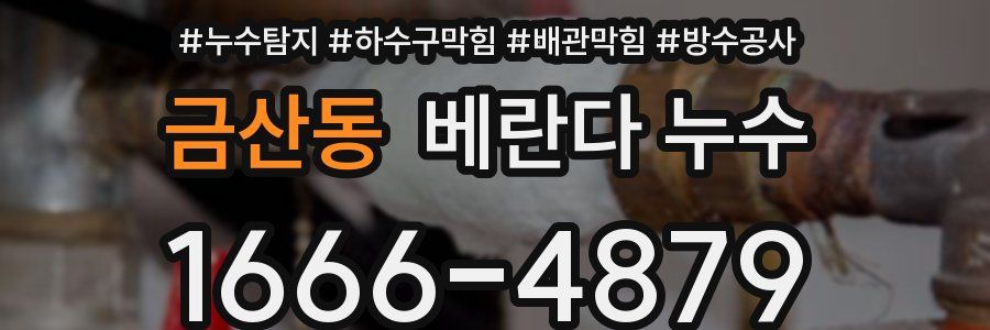 금산동 베란다 누수