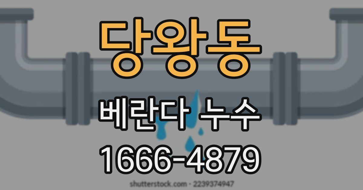 당왕동 베란다 누수