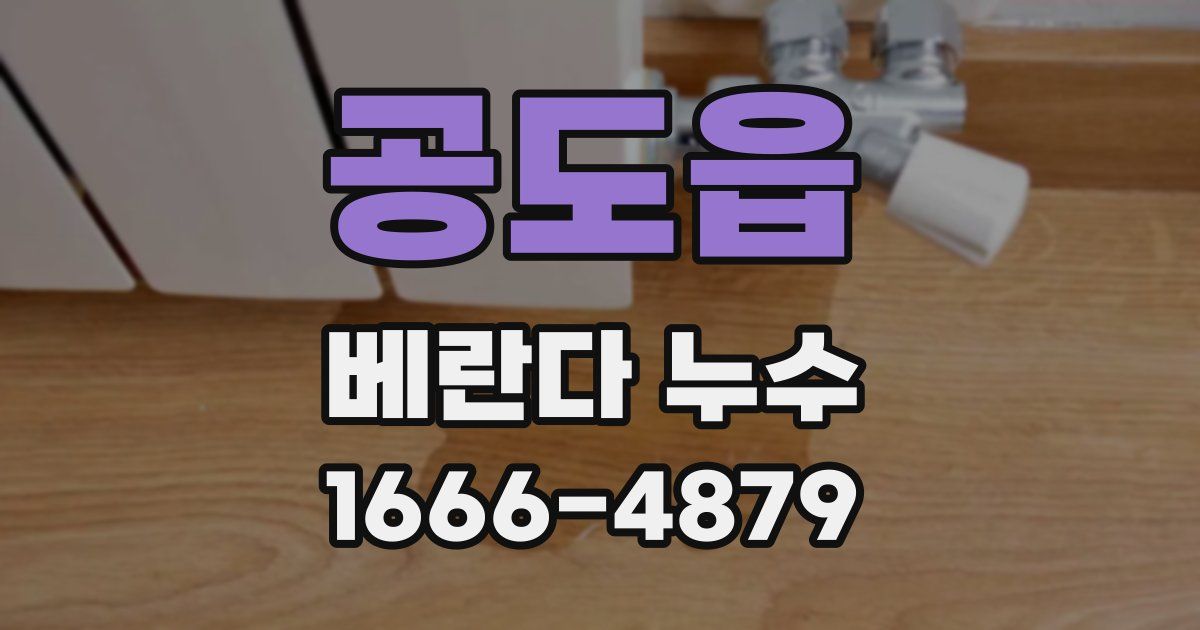 공도읍 베란다 누수