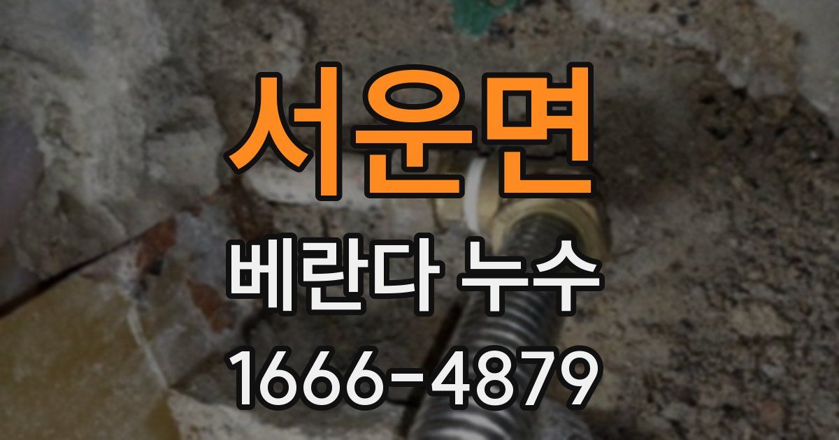 서운면 베란다 누수