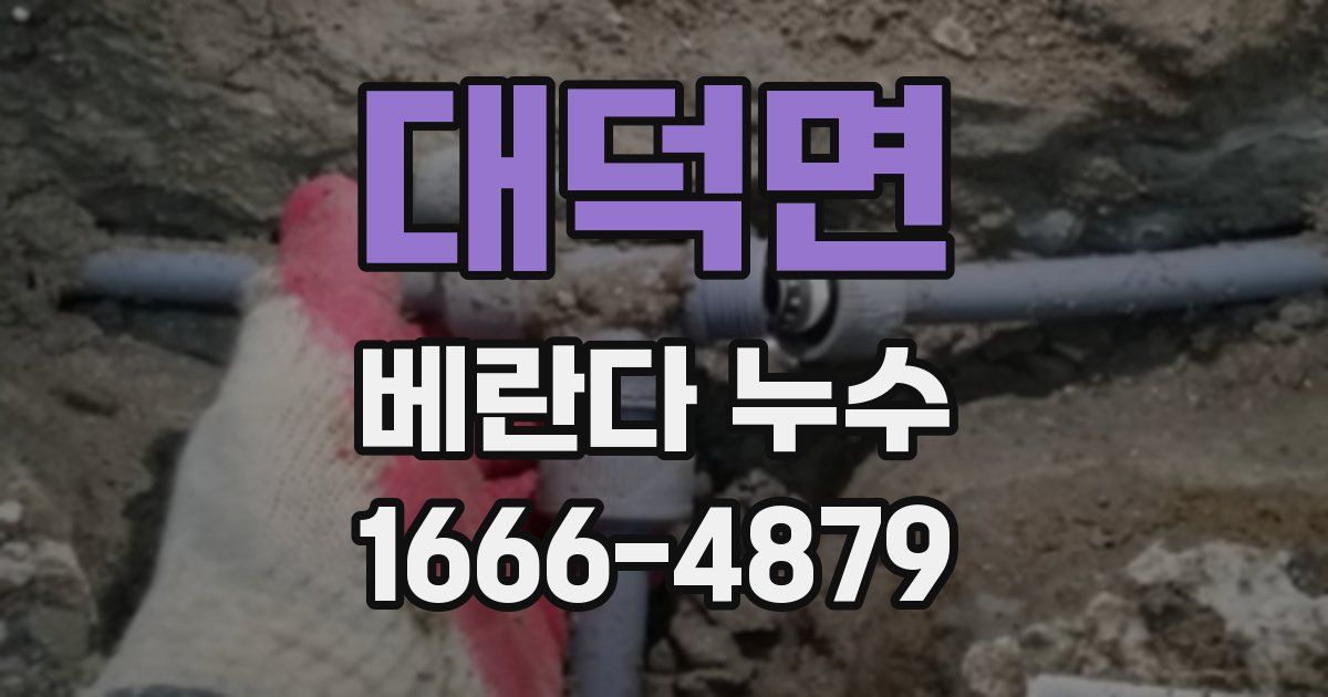 대덕면 베란다 누수