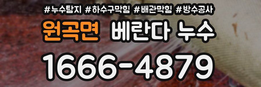 원곡면 베란다 누수