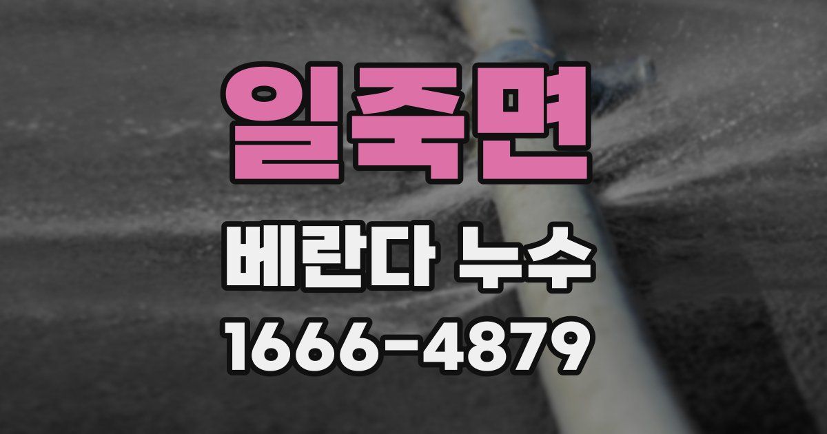 일죽면 베란다 누수