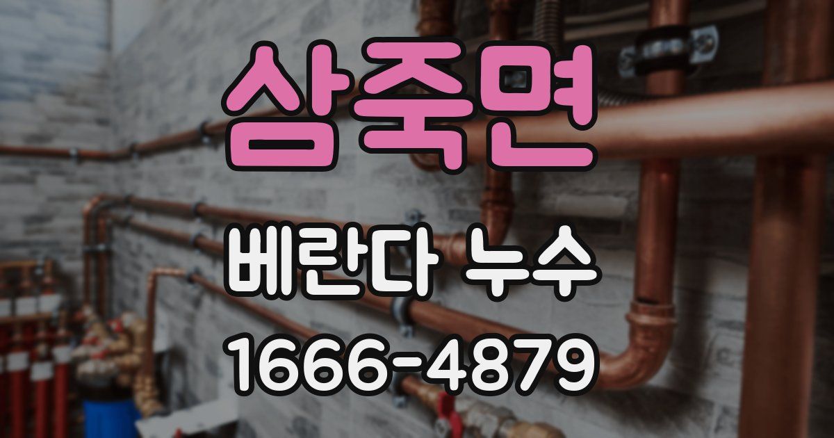삼죽면 베란다 누수