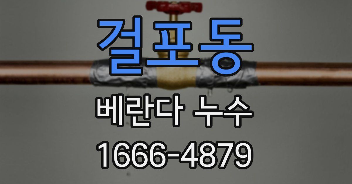 걸포동 베란다 누수