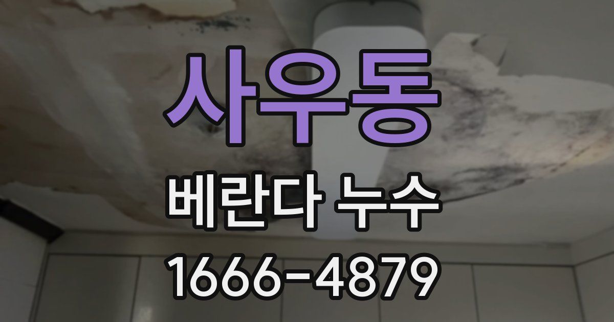 사우동 베란다 누수