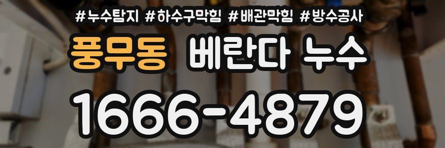 풍무동 베란다 누수