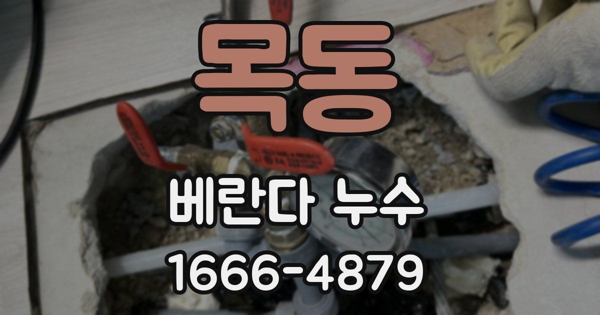 목동 베란다 누수