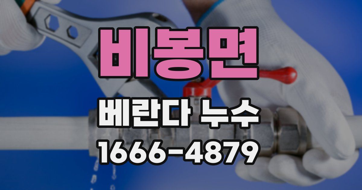 비봉면 베란다 누수