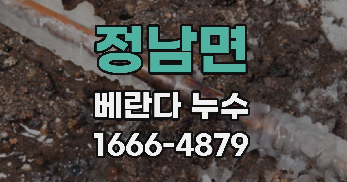 정남면 베란다 누수